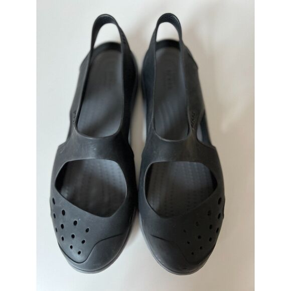 Crocs black Swiftwater Wave shoes. Size 8. - Picture 1 of 7